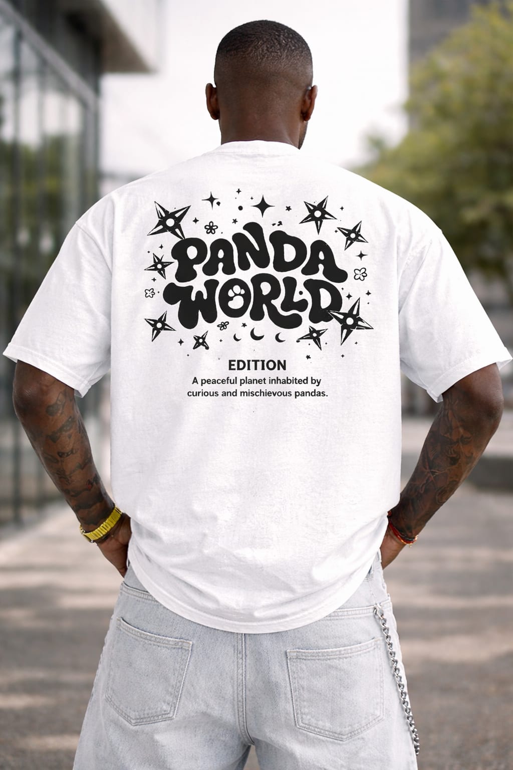 Panda World Heavyweight Oversized Tee
