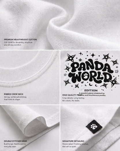 Panda World Heavyweight Oversized Tee